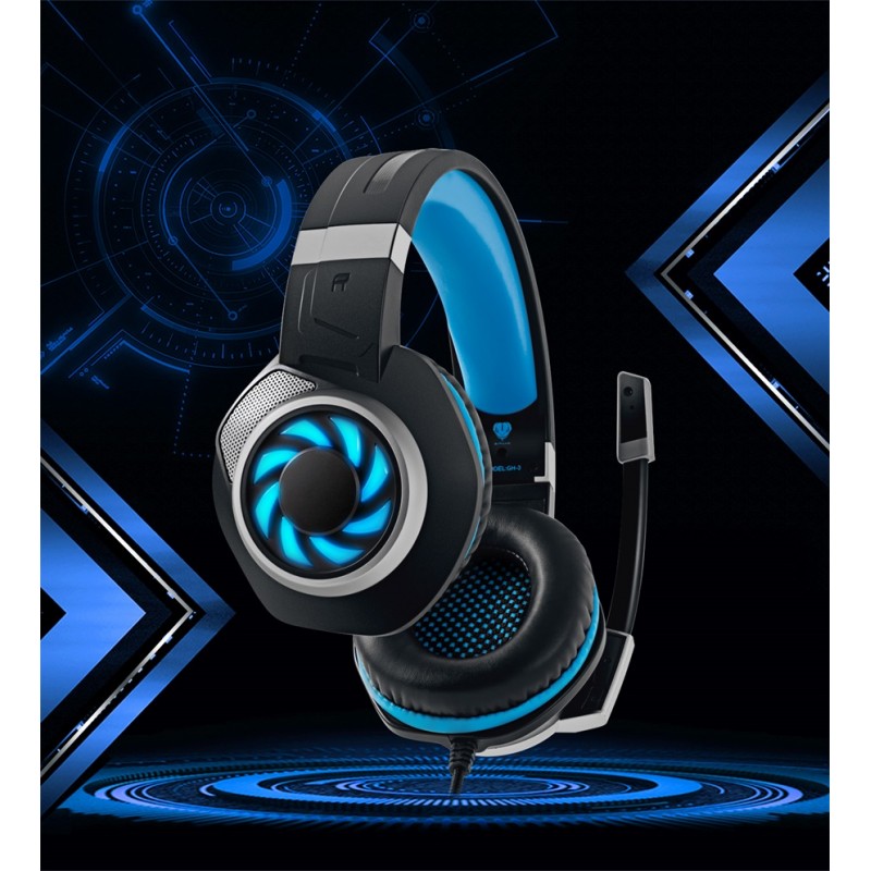 GH-3 3.5mm Game Gaming Headphone Headset Earphone Headband with Microphone LED Light for Laptop Tablet Mobile PhonesMobile phones or PS4 /PS4 pro/PS4 slim/Xbox one/Xbox one S/Xbox one X