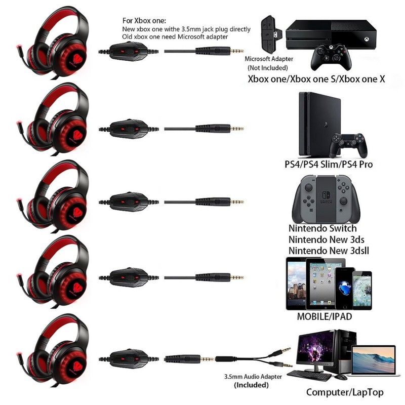 Gaming Headset H-11 Red